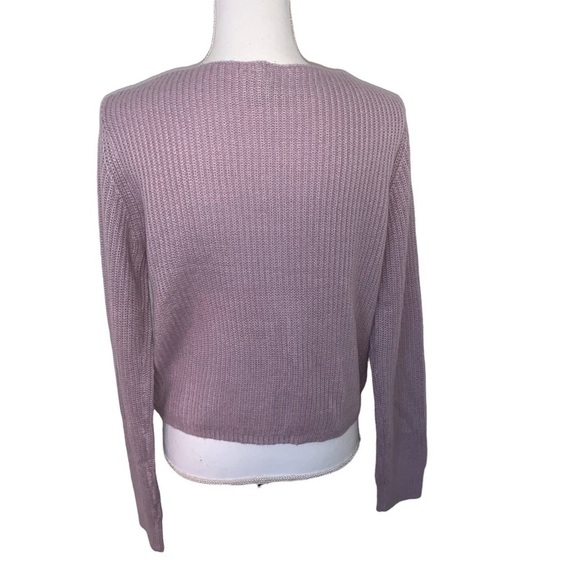 Sky & Sparrow Sweater, Lilac, sz L - Picture 6 of 7